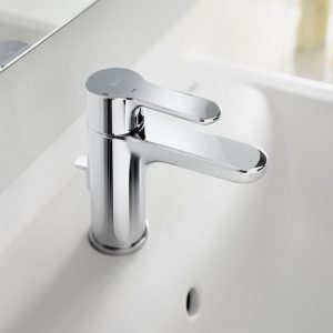 Roca Smooth Body Single-Lever Basin Faucet, Cold Start, XL handle, 1.2 gpm - Image 2