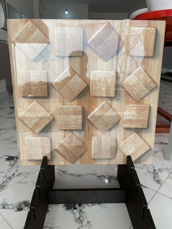 Brown polshed indian 3D tile