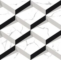Marble Cube 3D Geometric Polished Porcelain Tile