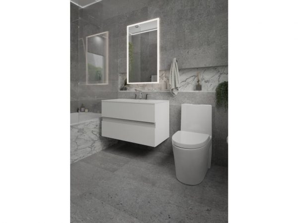 Celite Lumini 32" x 32" LED Mirror - Frameless Square Bathroom Mirror with Anti-Fog & Touch Sensor