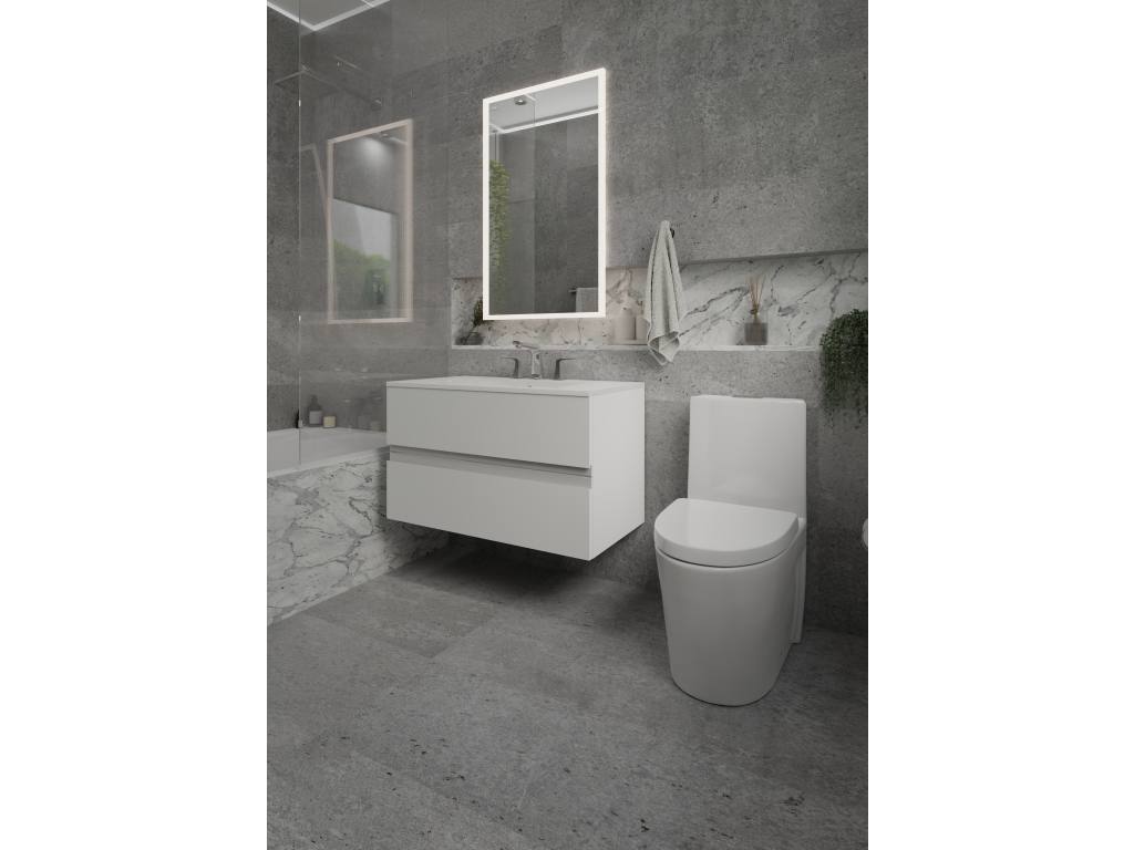Celite Lumini 32" x 32" LED Mirror - Frameless Square Bathroom Mirror with Anti-Fog & Touch Sensor - Image 2