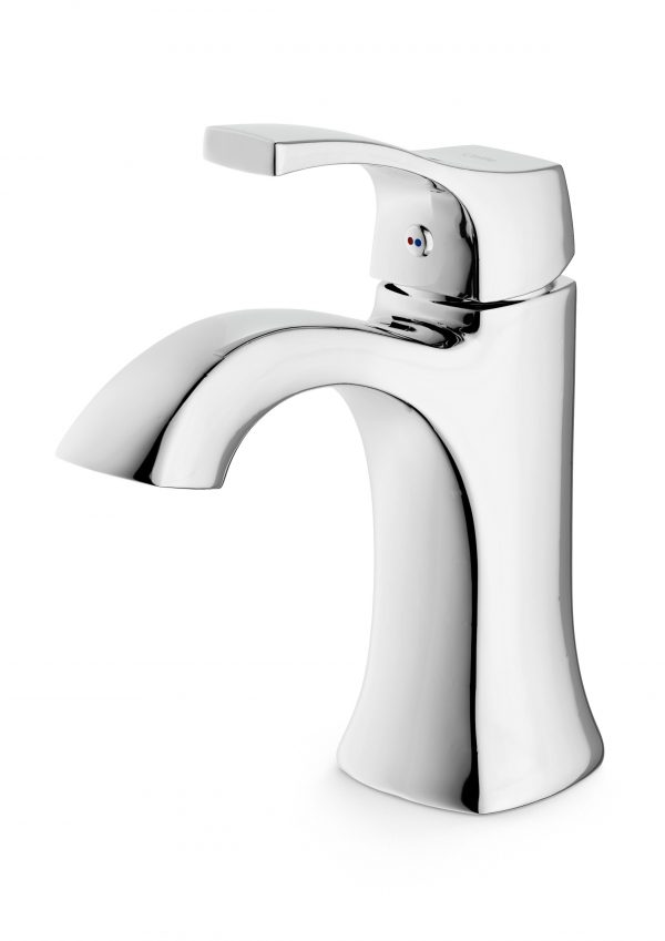 Austin Single-Lever Basin Faucet — Deck-Mounted Chrome Mixer with Pop-Up Drain, 1.2 GPM Water-Saving