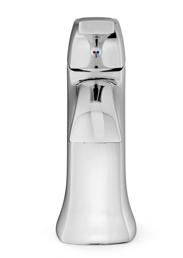 Austin Single-Lever Basin Faucet — Deck-Mounted Chrome Mixer with Pop-Up Drain, 1.2 GPM Water-Saving