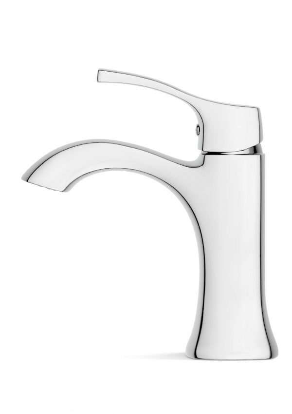 Austin Single-Lever Basin Faucet — Deck-Mounted Chrome Mixer with Pop-Up Drain, 1.2 GPM Water-Saving