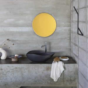 Roca Ohtake Over-Countertop Sink, Oval, Onyx, 550mm - Image 2