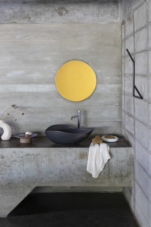 Roca Ohtake Over-Countertop Sink, Oval, Onyx, 550mm