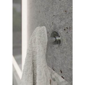 Celite City Robe Hook, Wall-Mounted, Matte Black, Round, Fixing Kit Included - Image 4