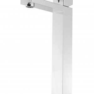 Celite Cube High-Neck Single-Lever Basin Faucet, Vessel Sink, Chrome, 1.2 GPM, Water Saving - Image 2