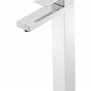Celite Cube High-Neck Single-Lever Basin Faucet, Vessel Sink, Chrome, 1.2 GPM, Water Saving - Image 5