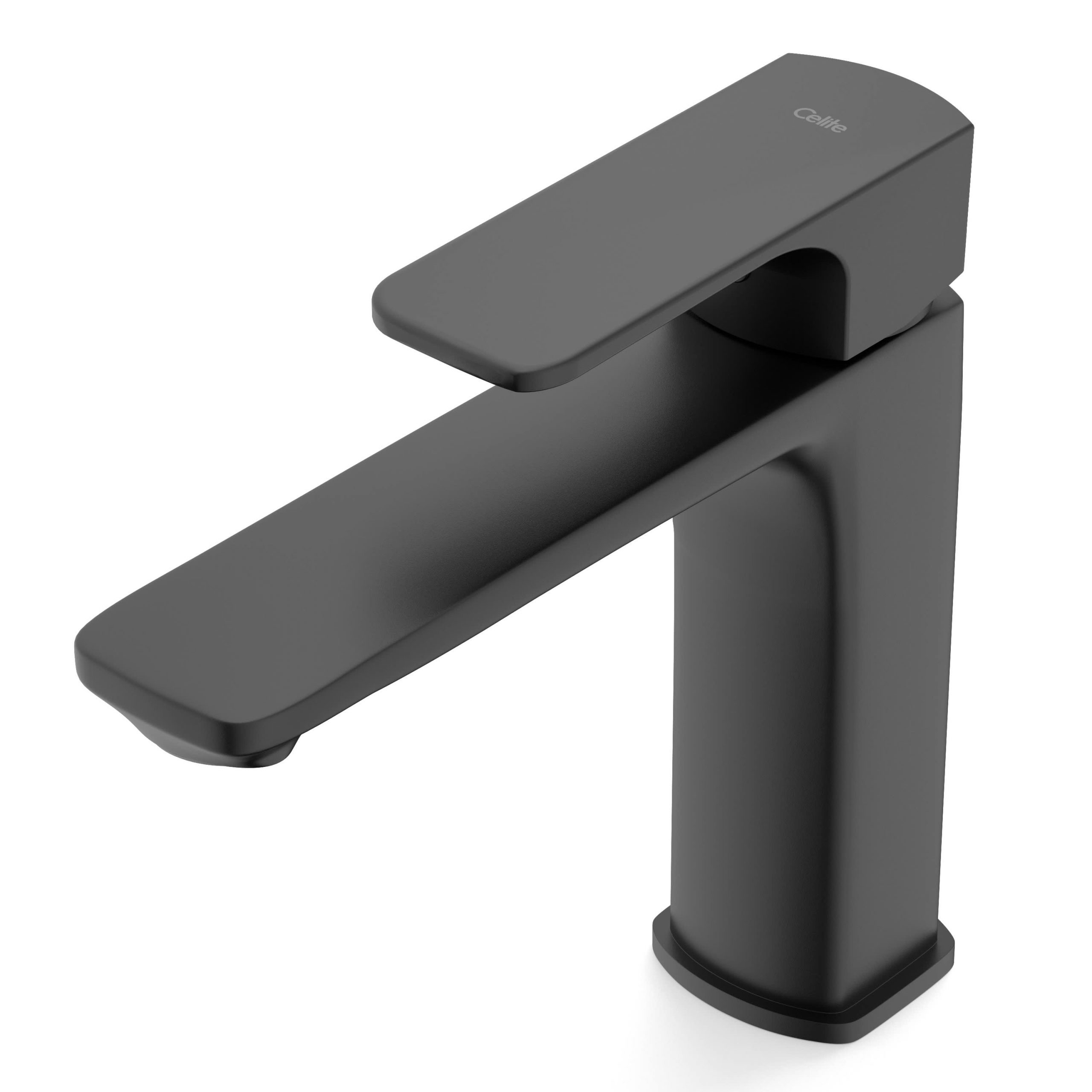 Celite Elemental Single-Lever Basin Faucet, Matte Black, Top Handle, Deck-Mounted, 1.2 GPM, Water Saving - Image 3