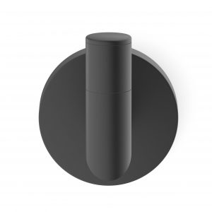 Celite City Robe Hook, Wall-Mounted, Matte Black, Round, Fixing Kit Included - Image 2