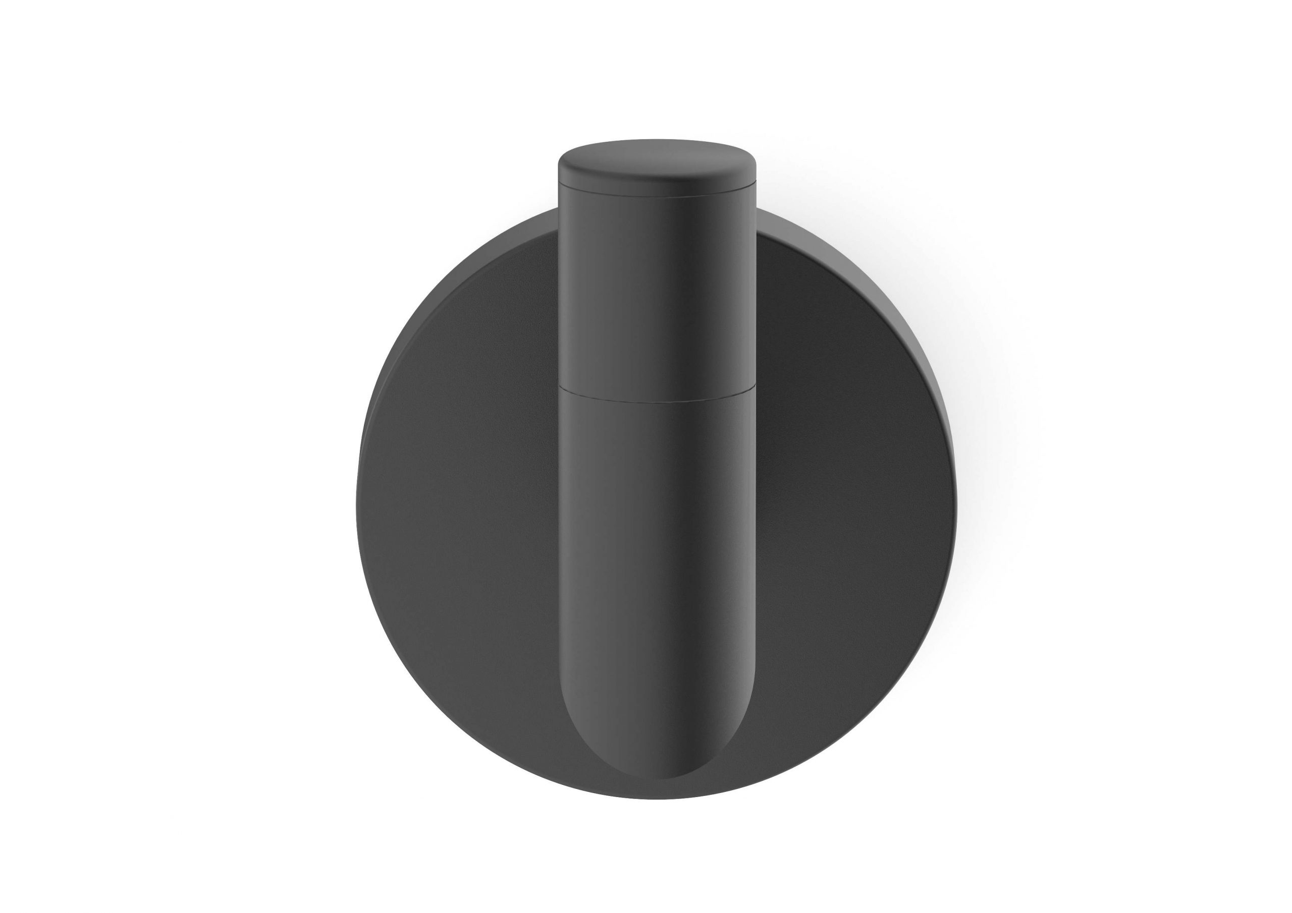 Celite City Robe Hook, Wall-Mounted, Matte Black, Round, Fixing Kit Included - Image 2