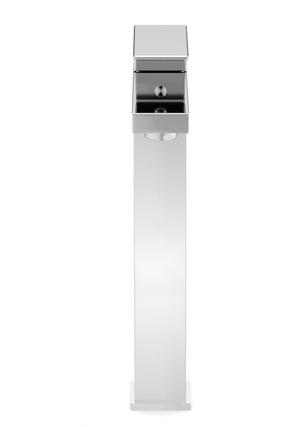 Celite Cube High-Neck Single-Lever Basin Faucet, Vessel Sink, Chrome, 1.2 GPM, Water Saving