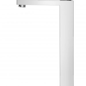 Celite Cube High-Neck Single-Lever Basin Faucet, Vessel Sink, Chrome, 1.2 GPM, Water Saving - Image 3