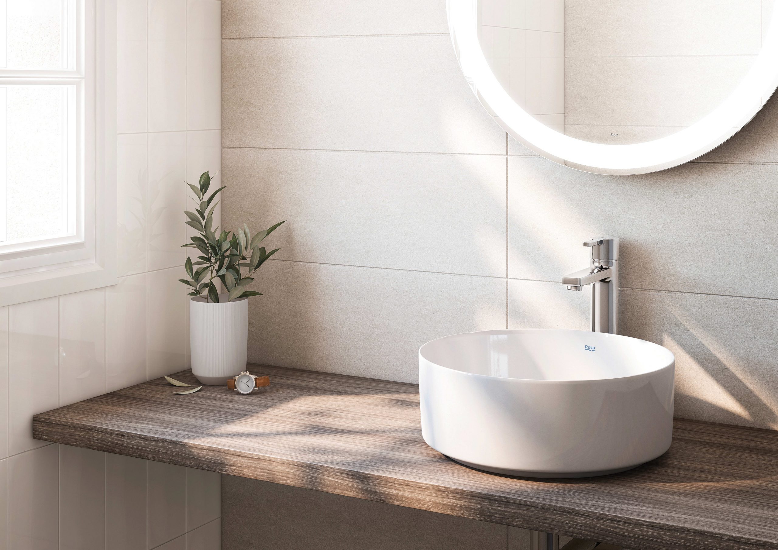 Roca Naia High-Neck Single-Lever Basin Faucet, Cold Start, Click-Clack Waste, Evershine Chrome, 1.2 GPM, ADA Compliant, WaterSense Certified - Image 3